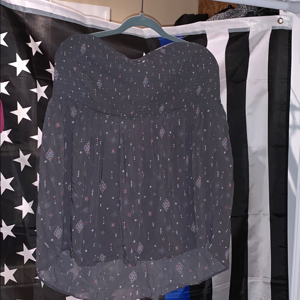 Strapless blouse